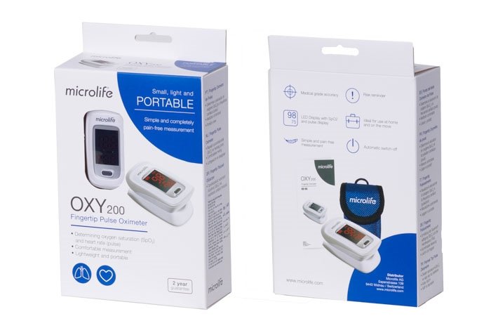 Máy đo nồng độ oxy trong máu SPO2 Microlife Oxy210 - Ảnh 4